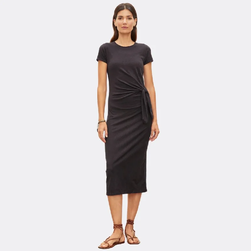 Darcy Side Tie Dress (Black)