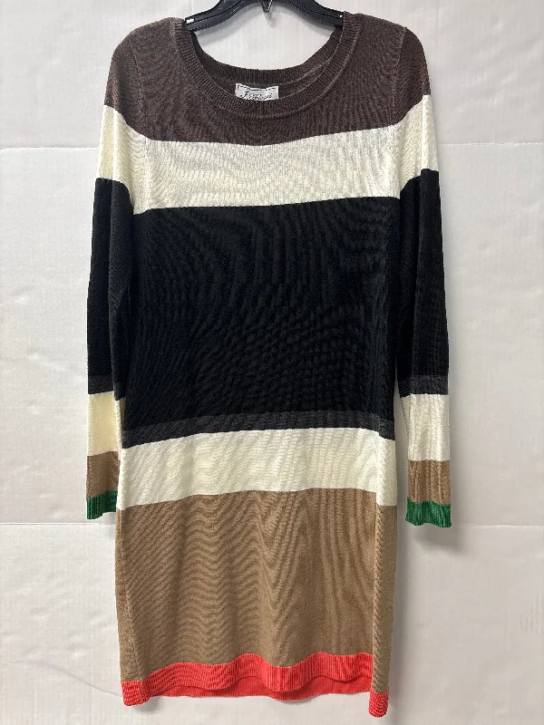 Dress Sweater By Jessica Howard In Brown, Size: M