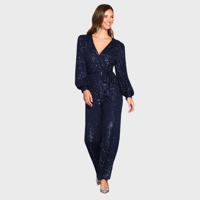 Sequin Jumpsuit (Navy)