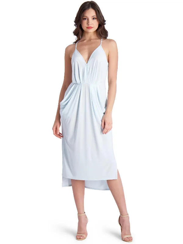 Della Womens Casual Sleeveless Midi Dress