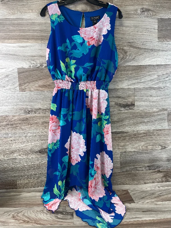 Floral Print Dress Casual Midi En Focus, Size Large