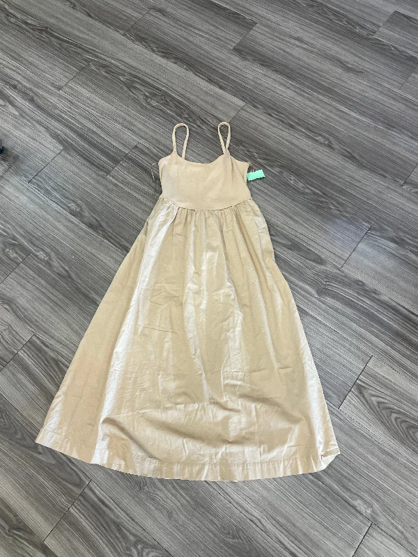 Tan Dress Casual Midi Old Navy, Size S